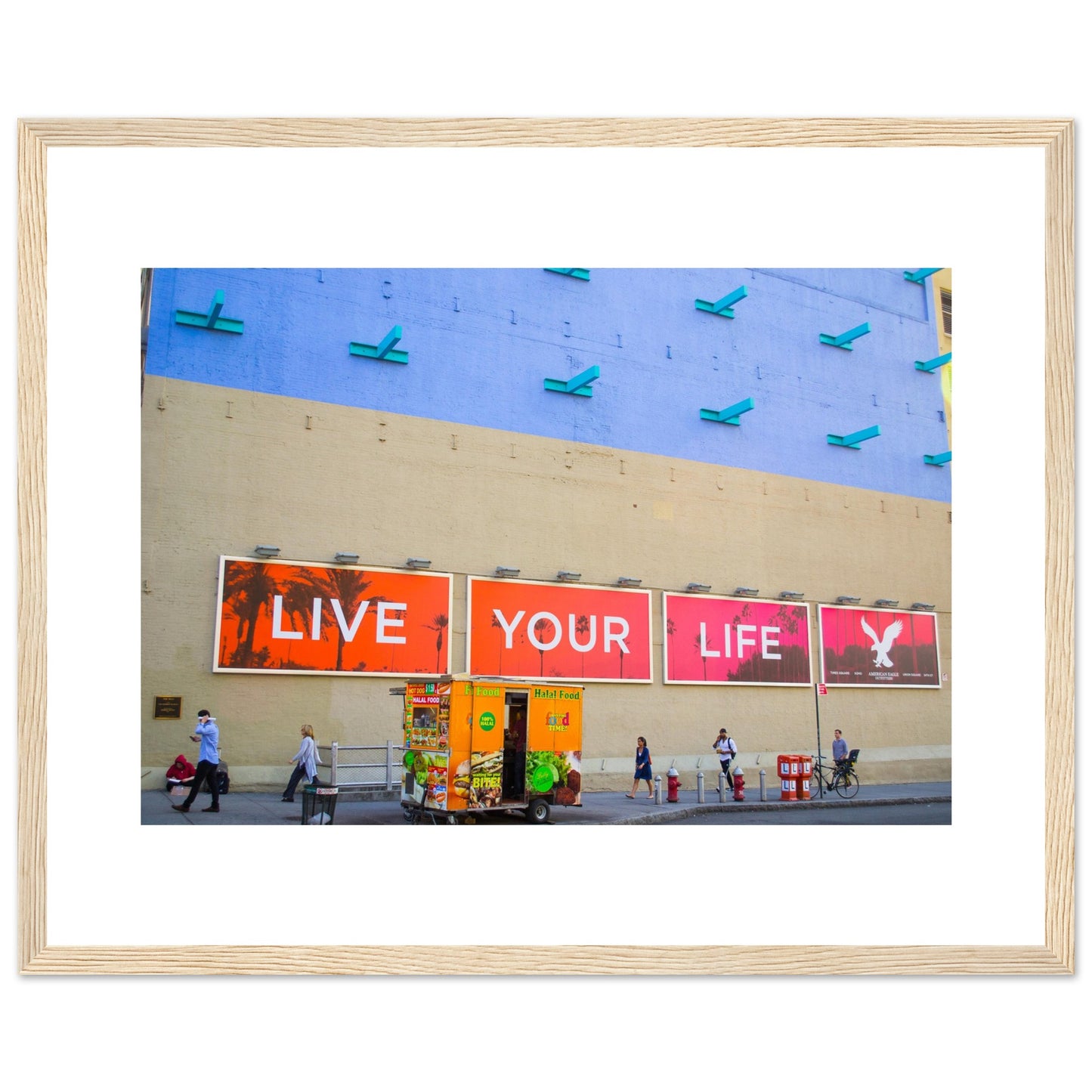 Live Your Life- Premium Matte Paper Wooden Framed Poster - 16x20