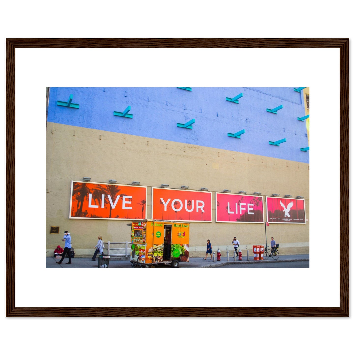 Live Your Life- Premium Matte Paper Wooden Framed Poster - 16x20